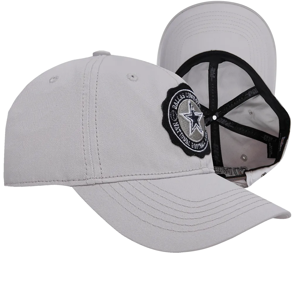 NFL DALLAS COWBOYS CREST EMBLEM DAD HAT (GRAY)