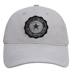 NFL DALLAS COWBOYS CREST EMBLEM DAD HAT (GRAY)