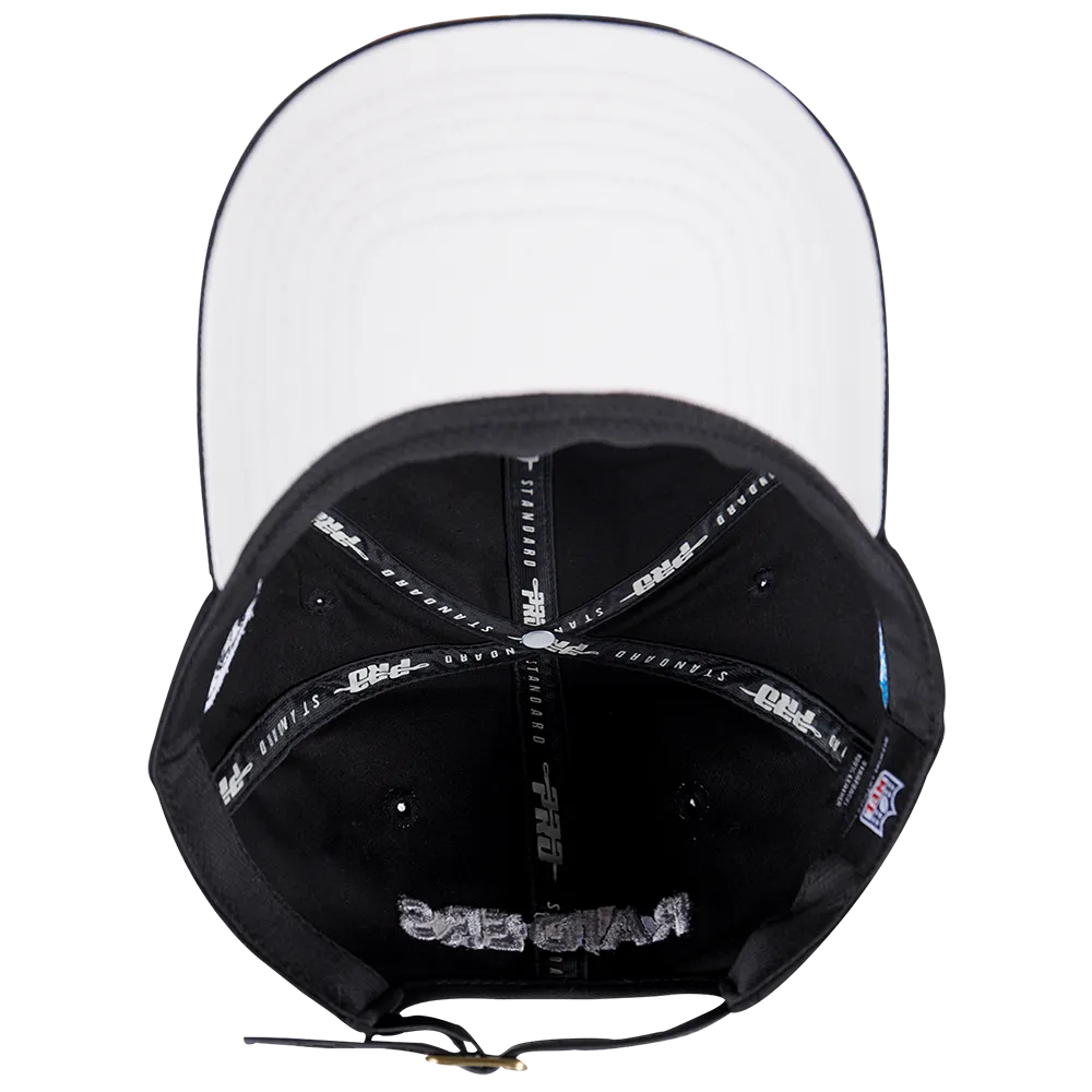 NFL LAS VEGAS RAIDERS OLD ENGLISH MEN'S DAD HAT (BLACK)