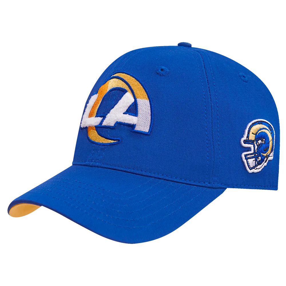 NFL LOS ANGELES RAMS MASHUP UNISEX DAD HAT (ROYAL BLUE)