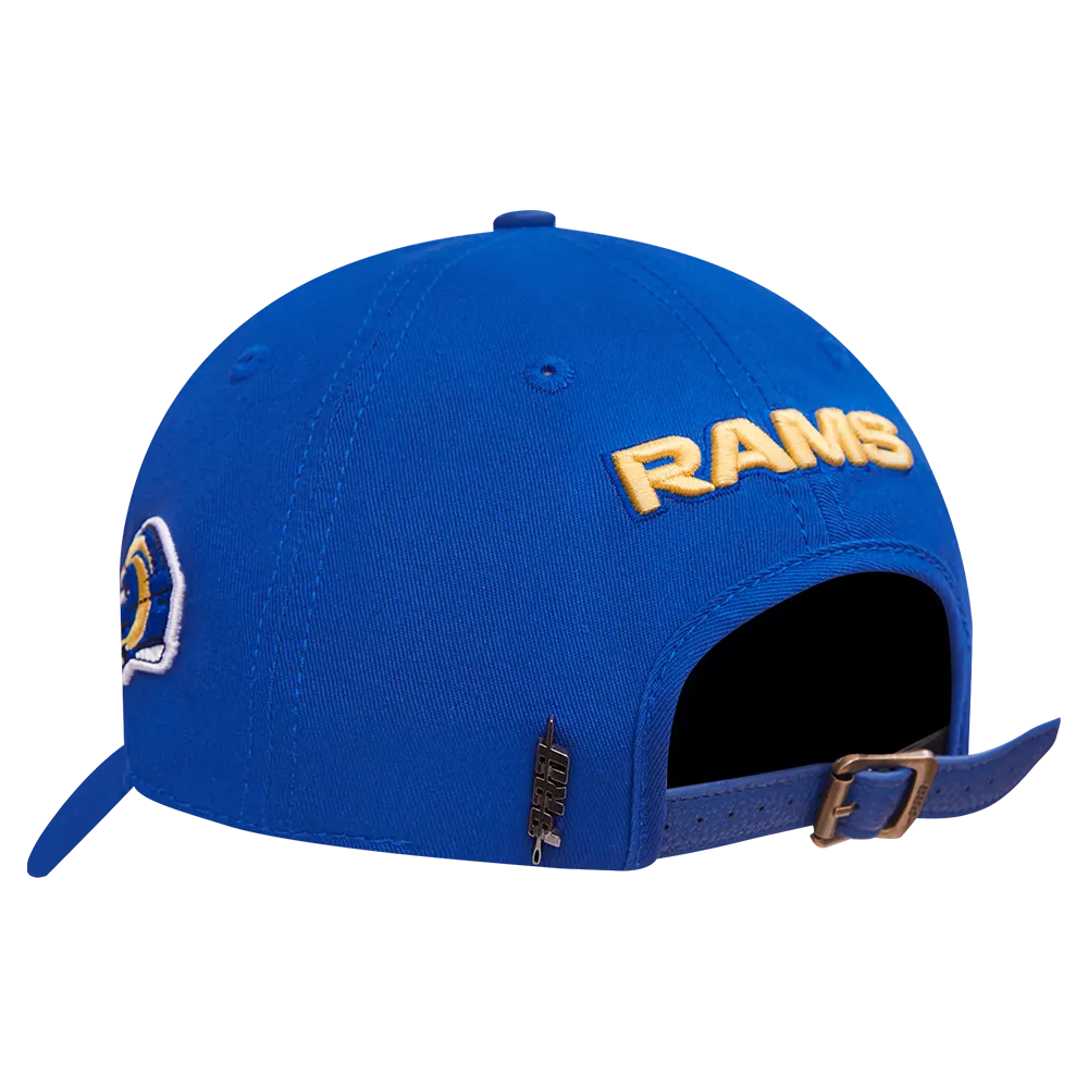 NFL LOS ANGELES RAMS MASHUP UNISEX DAD HAT (ROYAL BLUE)