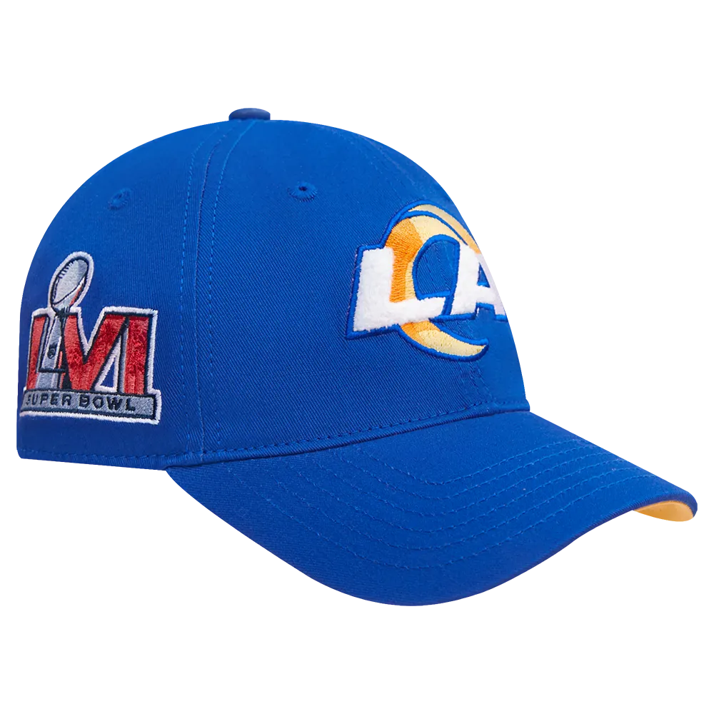 NFL LOS ANGELES RAMS MASHUP UNISEX DAD HAT (ROYAL BLUE)