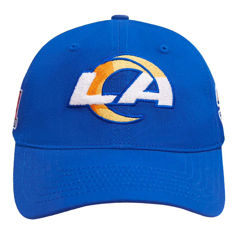 NFL LOS ANGELES RAMS MASHUP UNISEX DAD HAT (ROYAL BLUE)