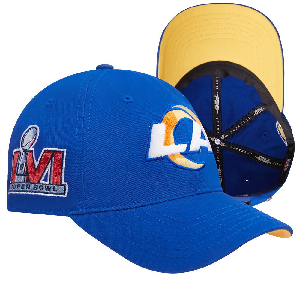 NFL LOS ANGELES RAMS MASHUP UNISEX DAD HAT (ROYAL BLUE)