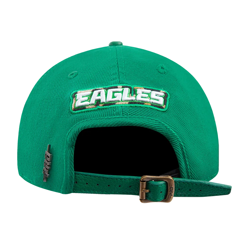 NFL PHILADELPHIA EAGLES ANIMAL PRINT DAD HAT (KELLY GREEN)