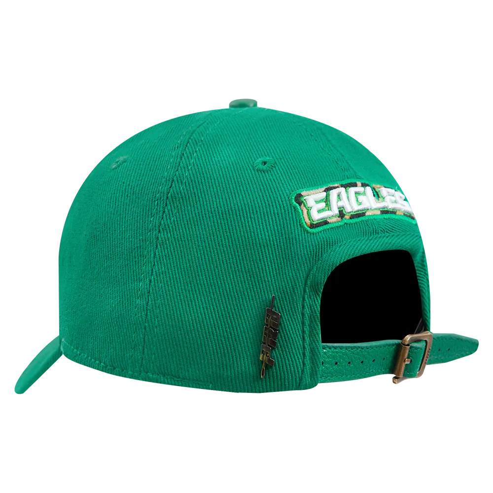 NFL PHILADELPHIA EAGLES ANIMAL PRINT DAD HAT (KELLY GREEN)
