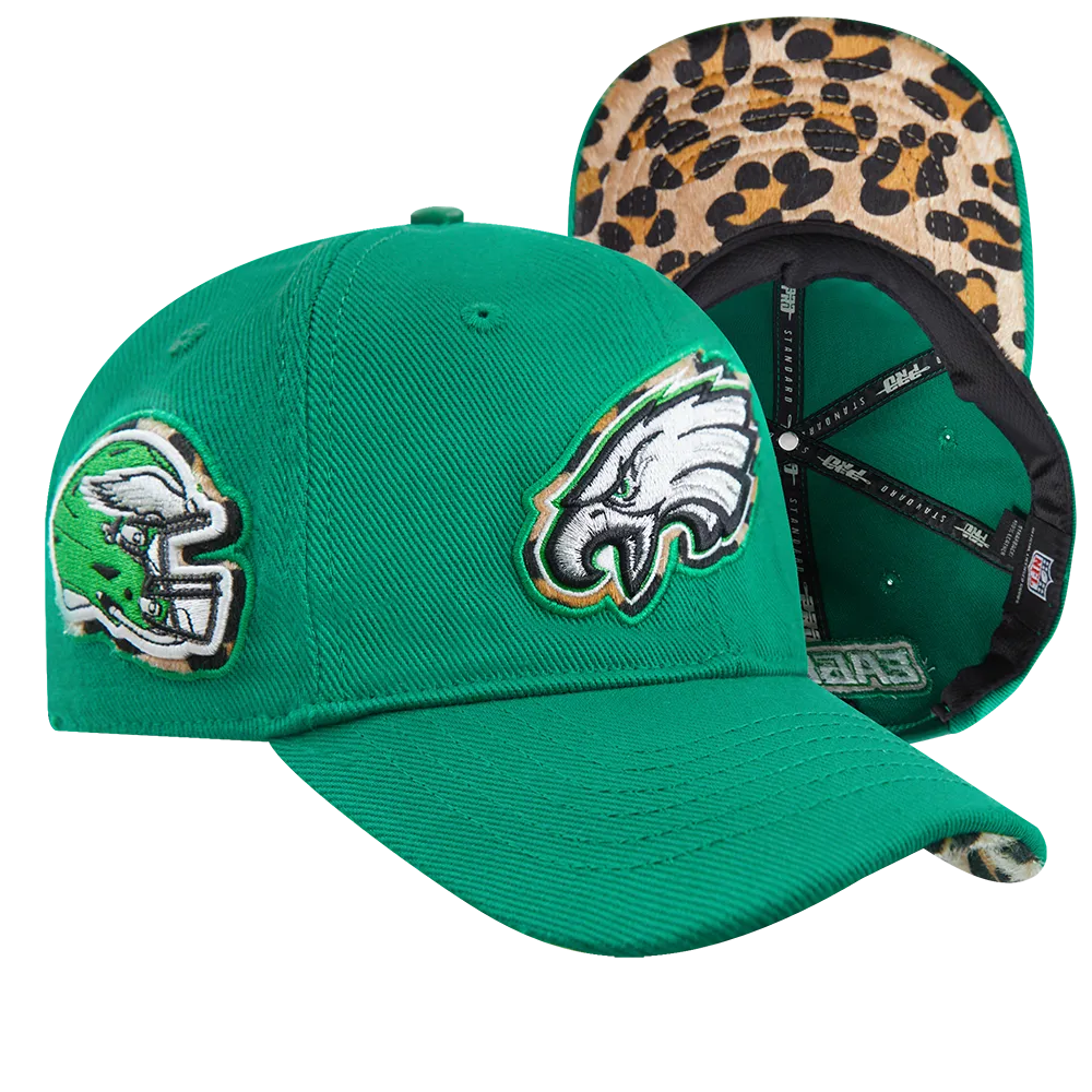 NFL PHILADELPHIA EAGLES ANIMAL PRINT DAD HAT (KELLY GREEN)