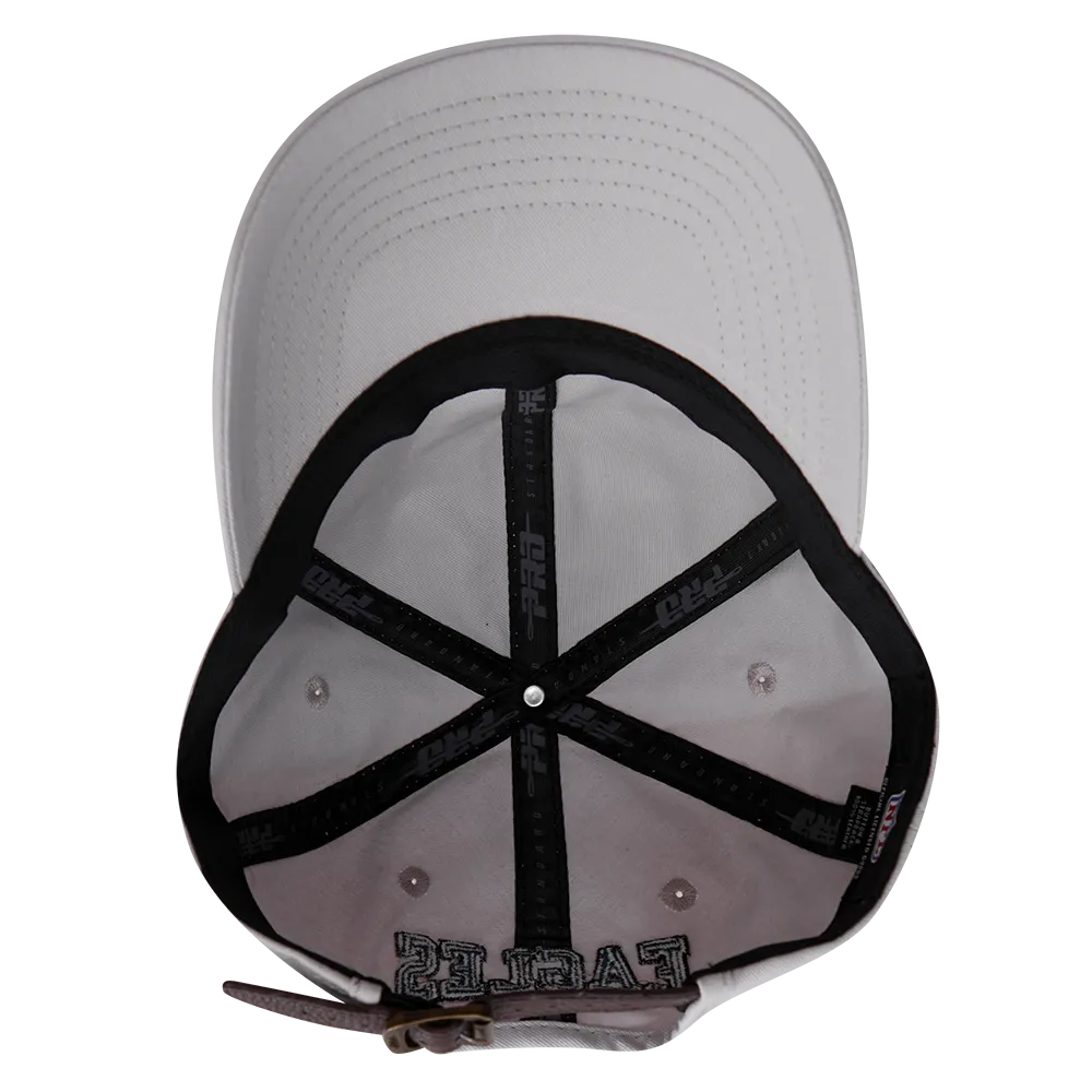 NFL PHILADELPHIA EAGLES CREST EMBLEM DAD HAT (GRAY)