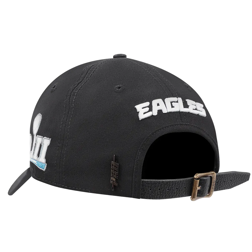 NFL PHILADELPHIA EAGLES OLD ENGLISH MEN'S DAD HAT (BLACK)