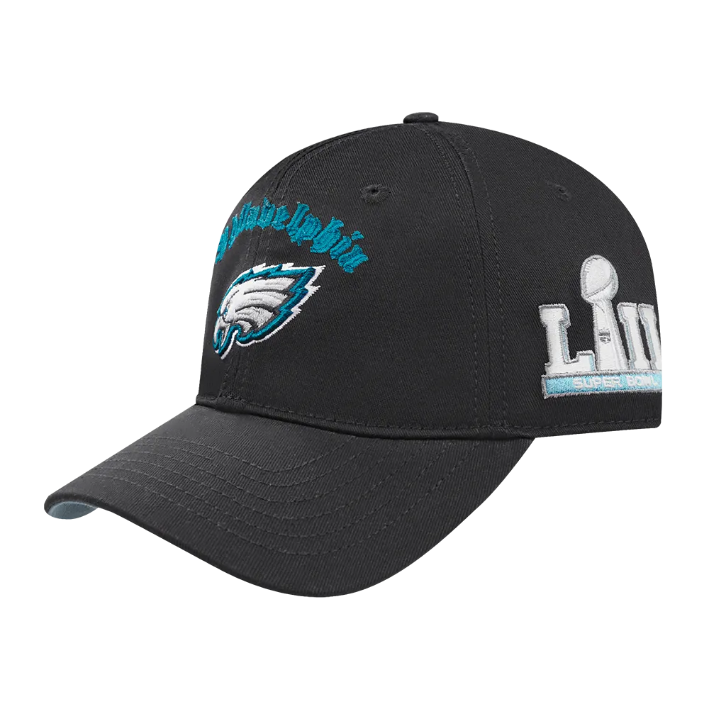 NFL PHILADELPHIA EAGLES OLD ENGLISH MEN'S DAD HAT (BLACK)