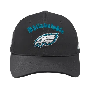 NFL PHILADELPHIA EAGLES OLD ENGLISH MEN'S DAD HAT (BLACK)