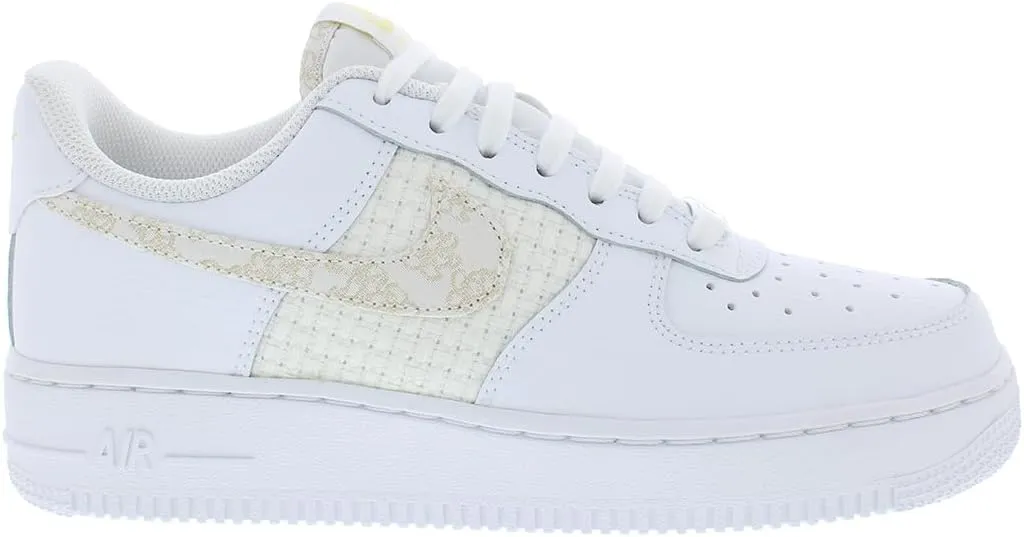 NIKE Air Force 1 Low Women's White/Multicoloured/Sail/Transparent White, 43 EU, White Multicoloured Sail Transparent White, 8.5 UK