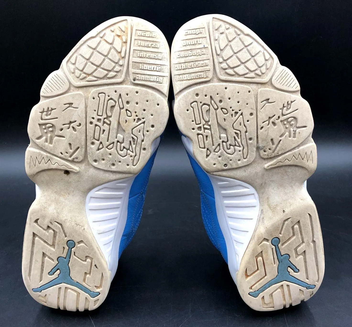 Nike Air Jordan 9 Retro Low 'Pantone' Men's Blue/White Sneakers - Sz 9.5 ( COA)
