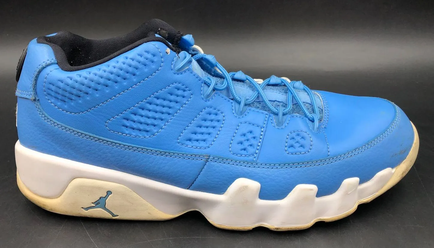 Nike Air Jordan 9 Retro Low 'Pantone' Men's Blue/White Sneakers - Sz 9.5 ( COA)