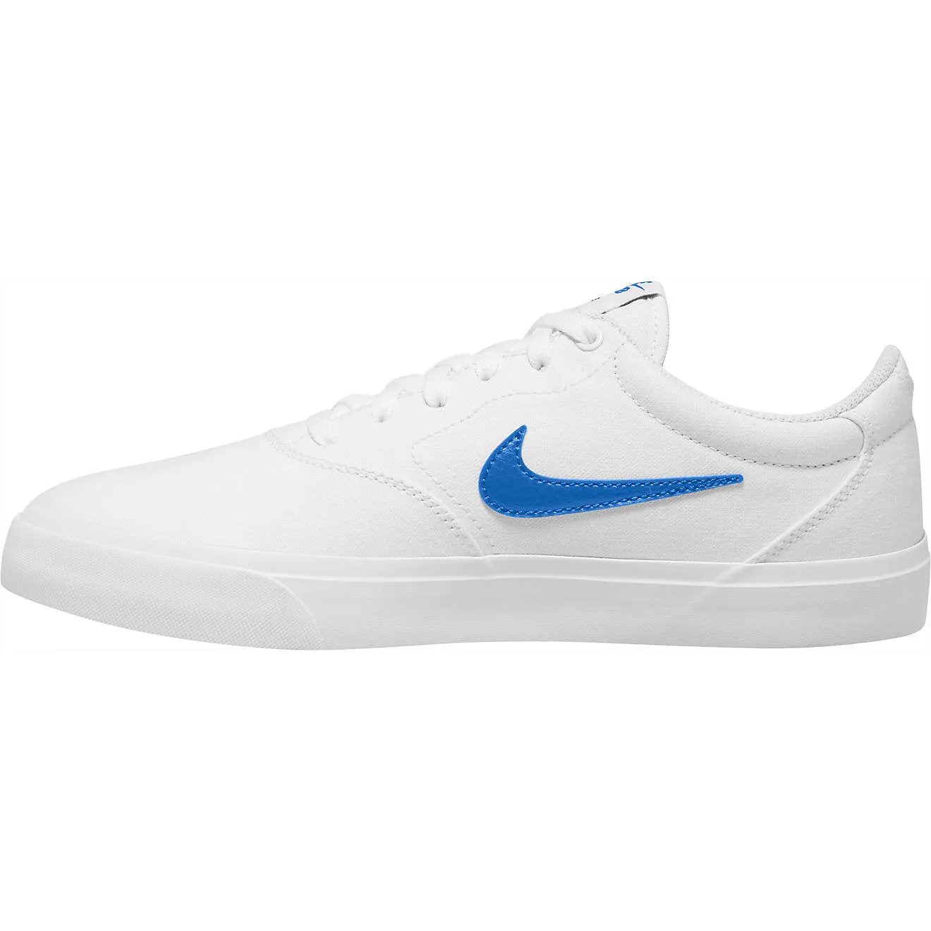 Nike Men's SB Charge Solarsoft Skateboarding Shoes White Blue Size 13