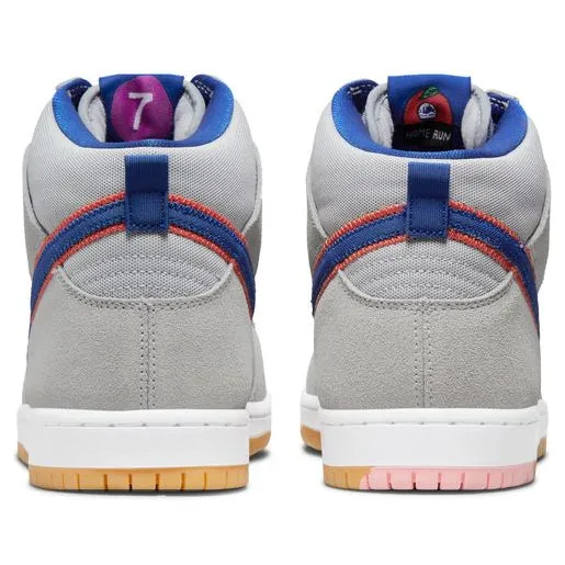 Nike SB Dunk High Premium Skateboard Shoes - Cloud Grey/Rush Blue-Team Orange-White