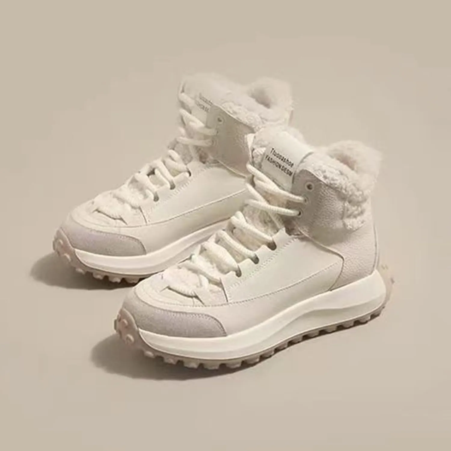 Non Slip Fuzzy Snow Booties For Kids Boys Girls Toddler Warm Thick Shoes Spring Fashion Ankle Chunky Sole Fashion Boots