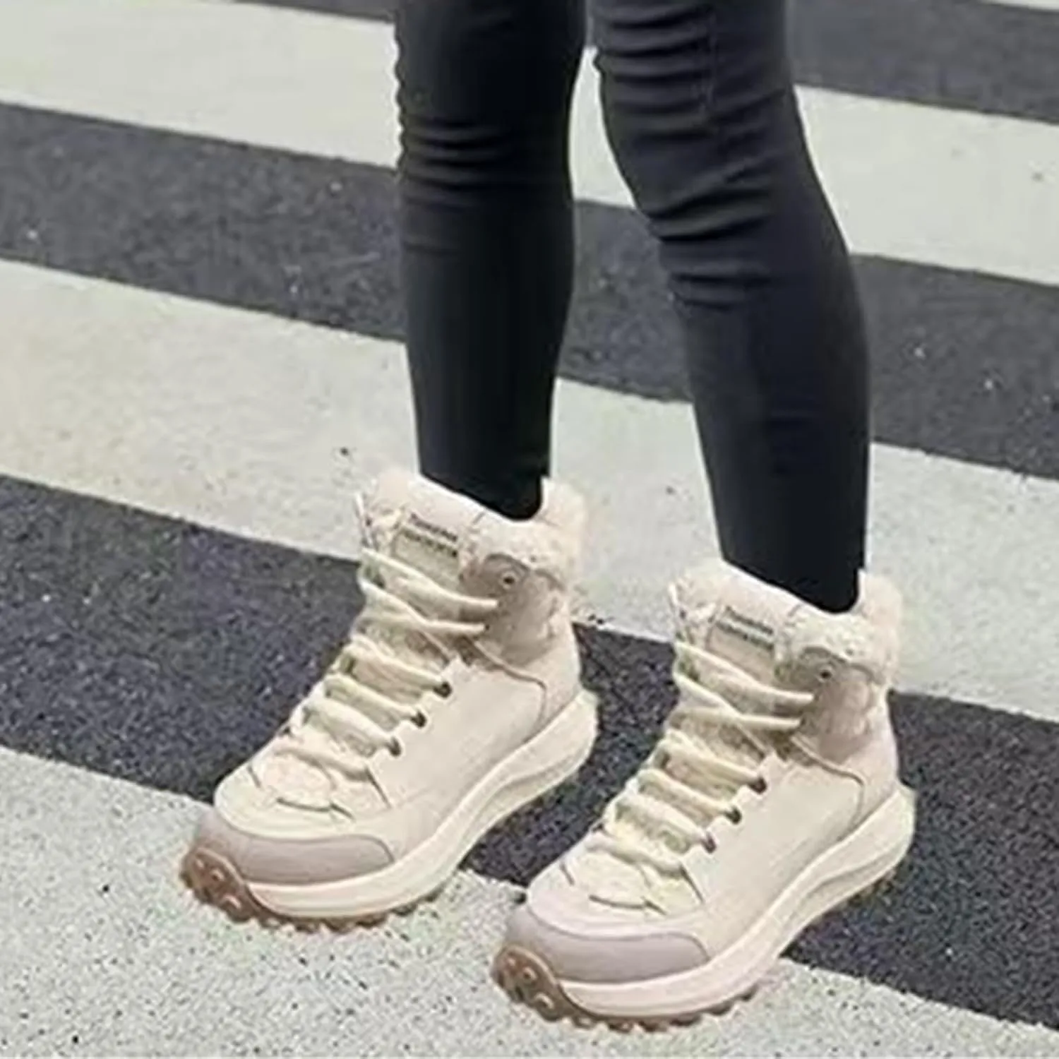 Non Slip Fuzzy Snow Booties For Kids Boys Girls Toddler Warm Thick Shoes Spring Fashion Ankle Chunky Sole Fashion Boots