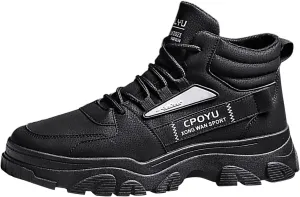 Non Slip Work Sport Shoes for Men Outdoor Athletic Slip-On Hiking Shoe Comfortable & Light-Weight Stretch Shoes