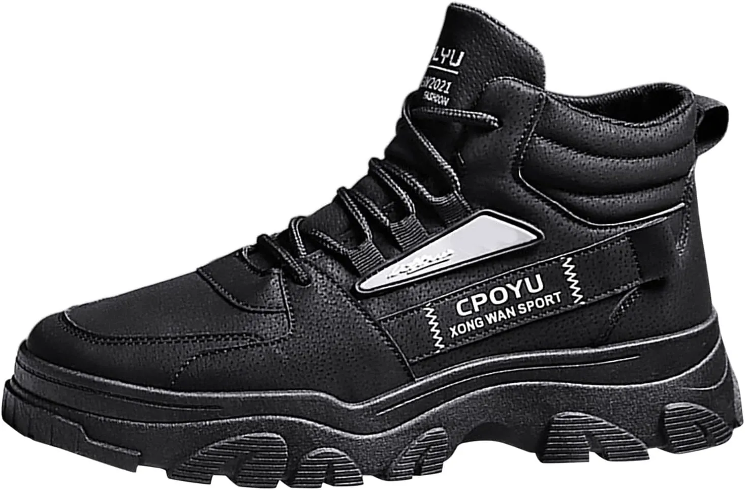 Non Slip Work Sport Shoes for Men Outdoor Athletic Slip-On Hiking Shoe Comfortable & Light-Weight Stretch Shoes