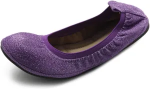 Ollio Women's Shoes Glitter Slip On Comfort Basic Ballet Flats F118