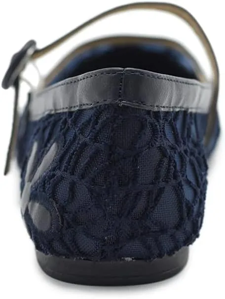 Ollio Women's Shoes Mary Jane Lace Breathable Comfort Ballet Flats NEW1827