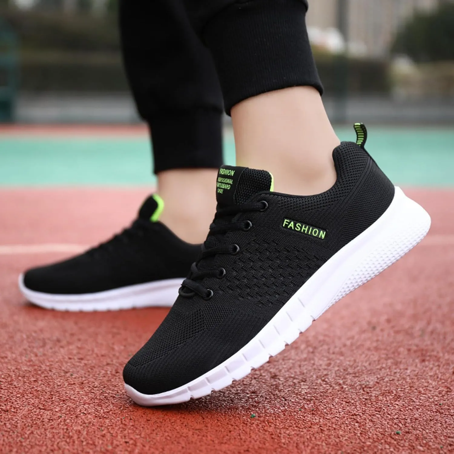Outdoor Jogging Sneaker for Men Comfortable Breathable Stretch Canvas Slip On Sneaker Comfortable Stretch Shoes