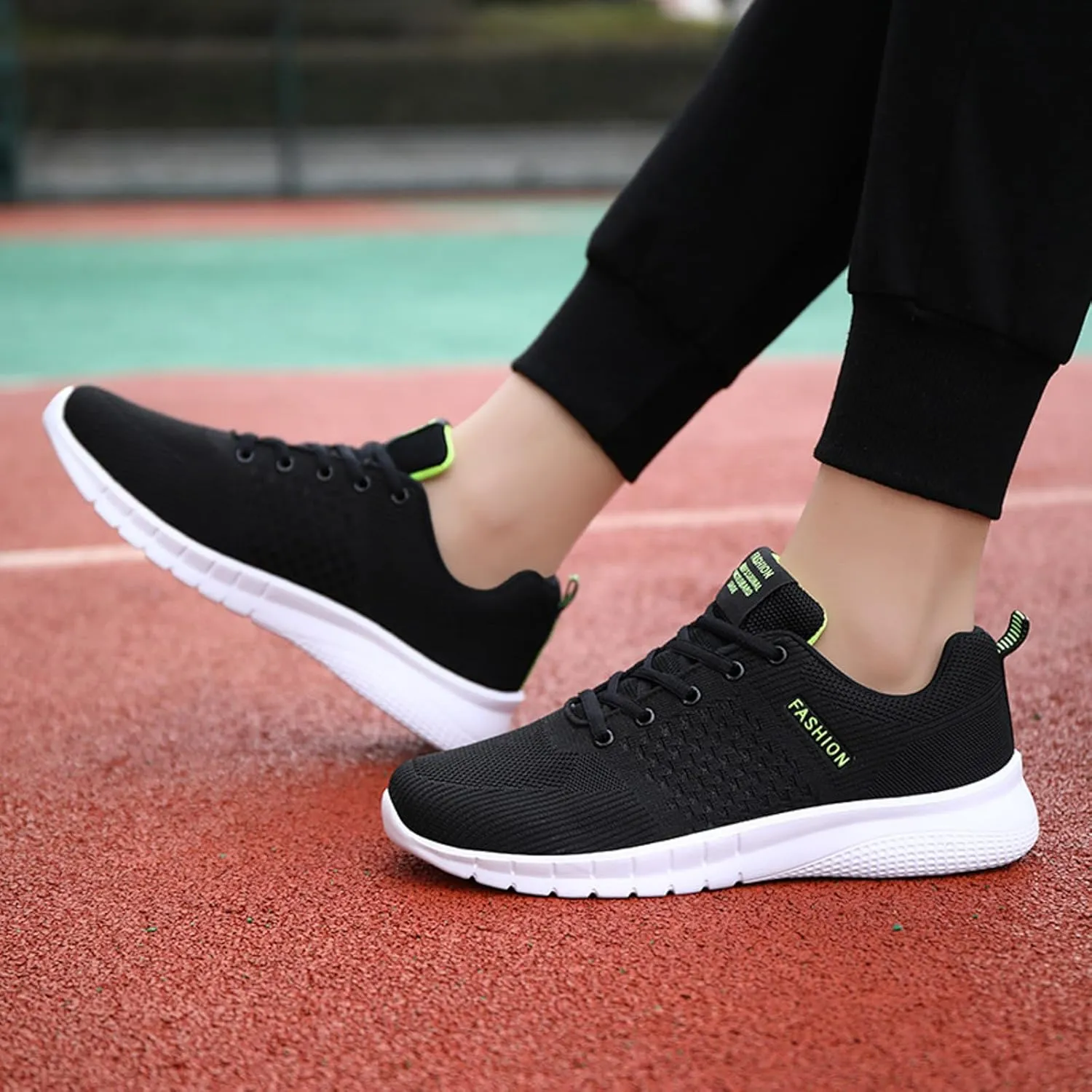 Outdoor Jogging Sneaker for Men Comfortable Breathable Stretch Canvas Slip On Sneaker Comfortable Stretch Shoes