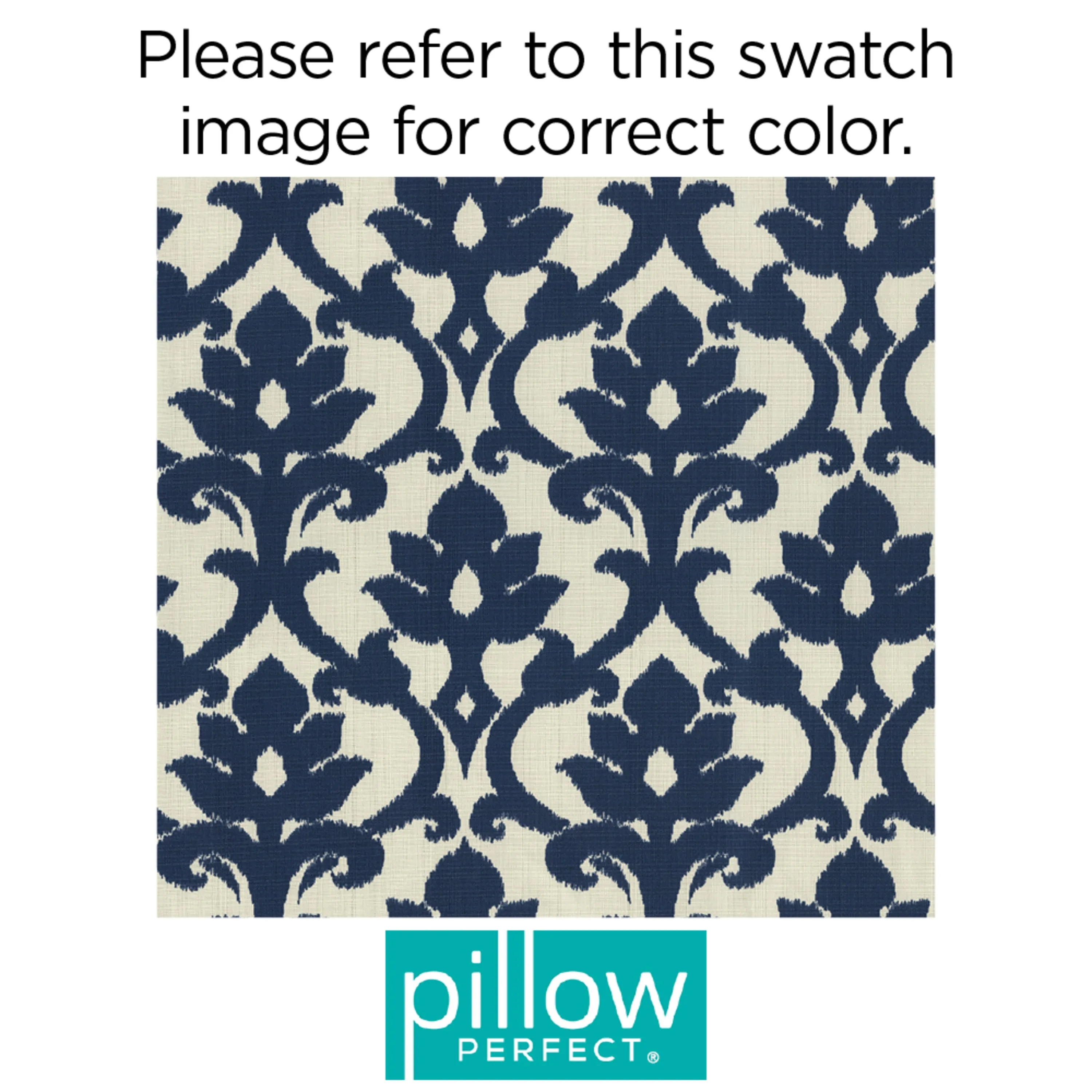 Outdoor/Indoor Basalto Navy Rectangular Throw Pillow (Set of 2)
