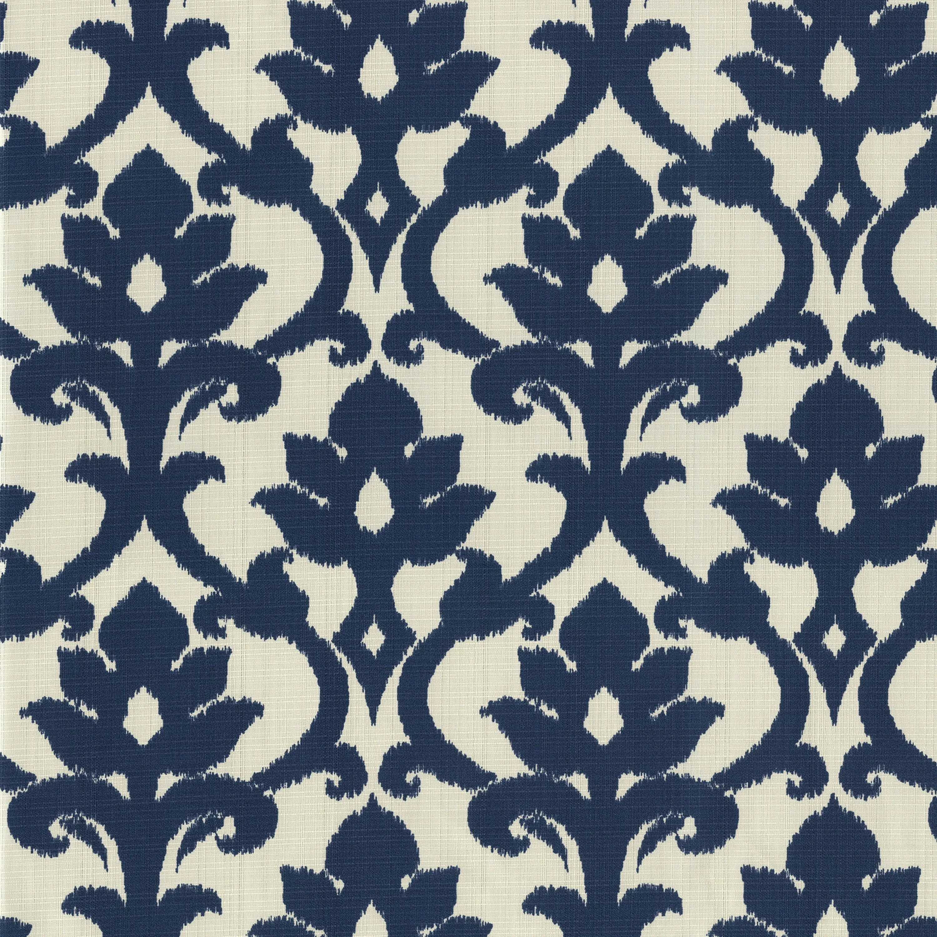 Outdoor/Indoor Basalto Navy Rectangular Throw Pillow (Set of 2)