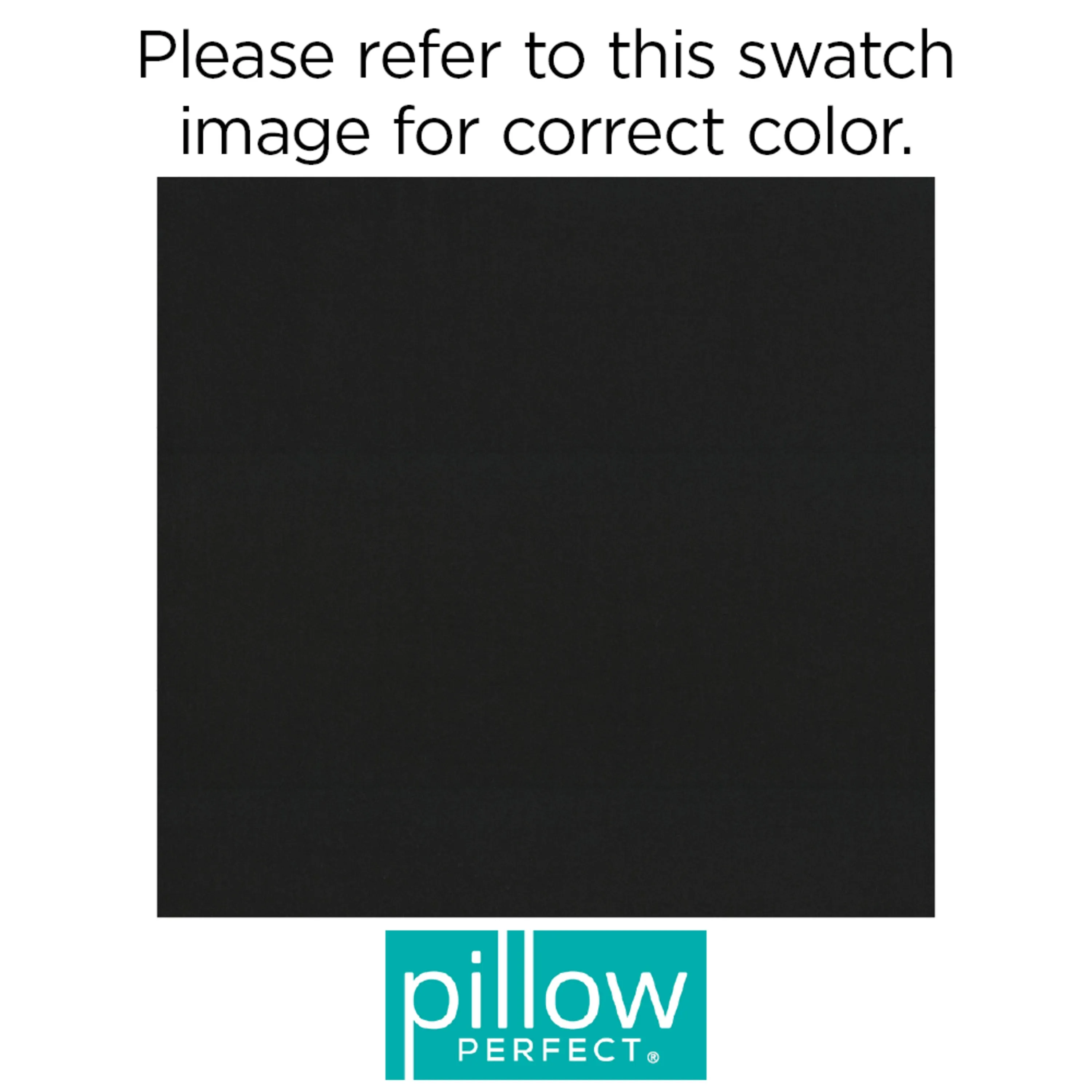 Outdoor/Indoor Fresco Black Over-sized Rectangular Throw Pillow (Set of 2)