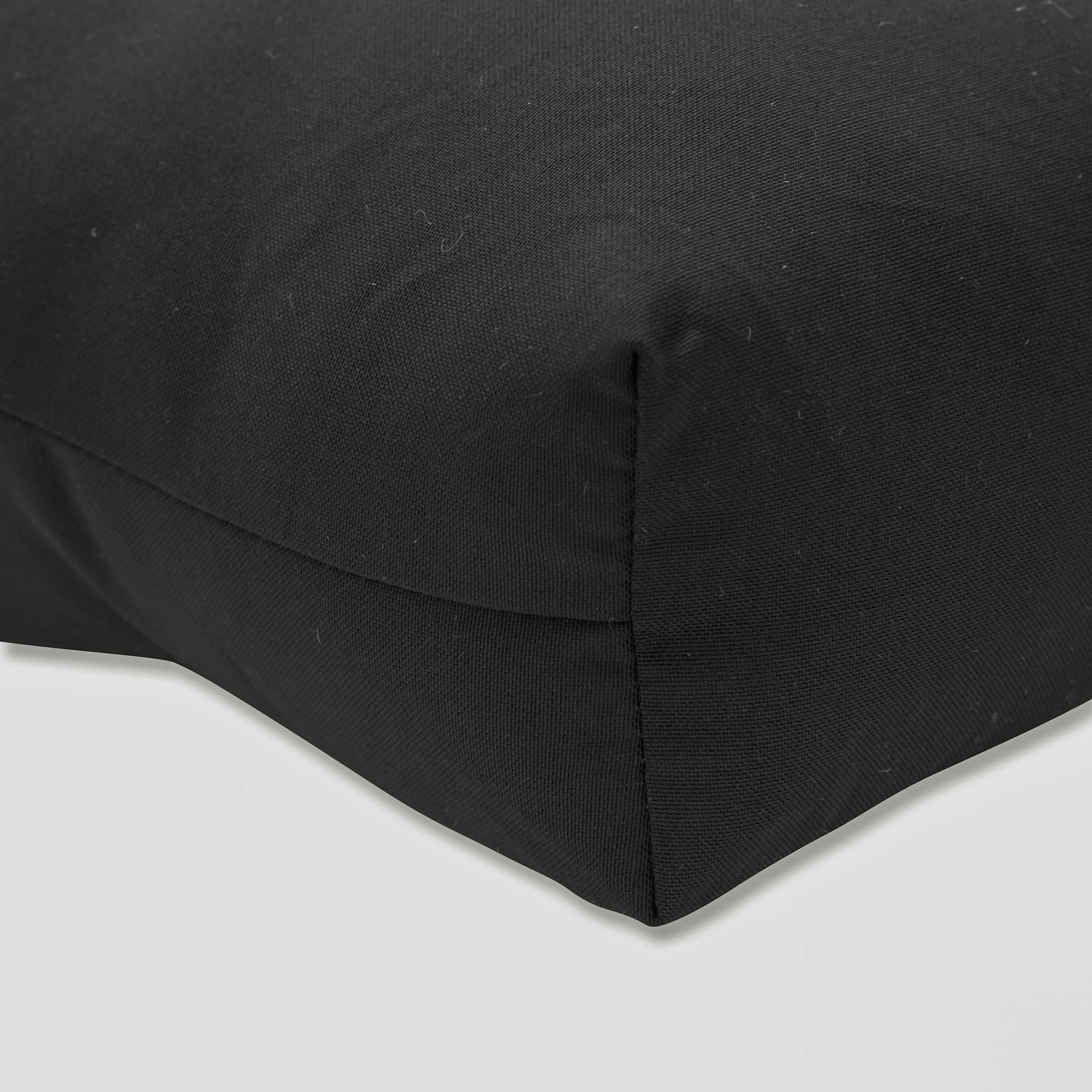 Outdoor/Indoor Fresco Black Reversible Chair Pad (Set of 2)