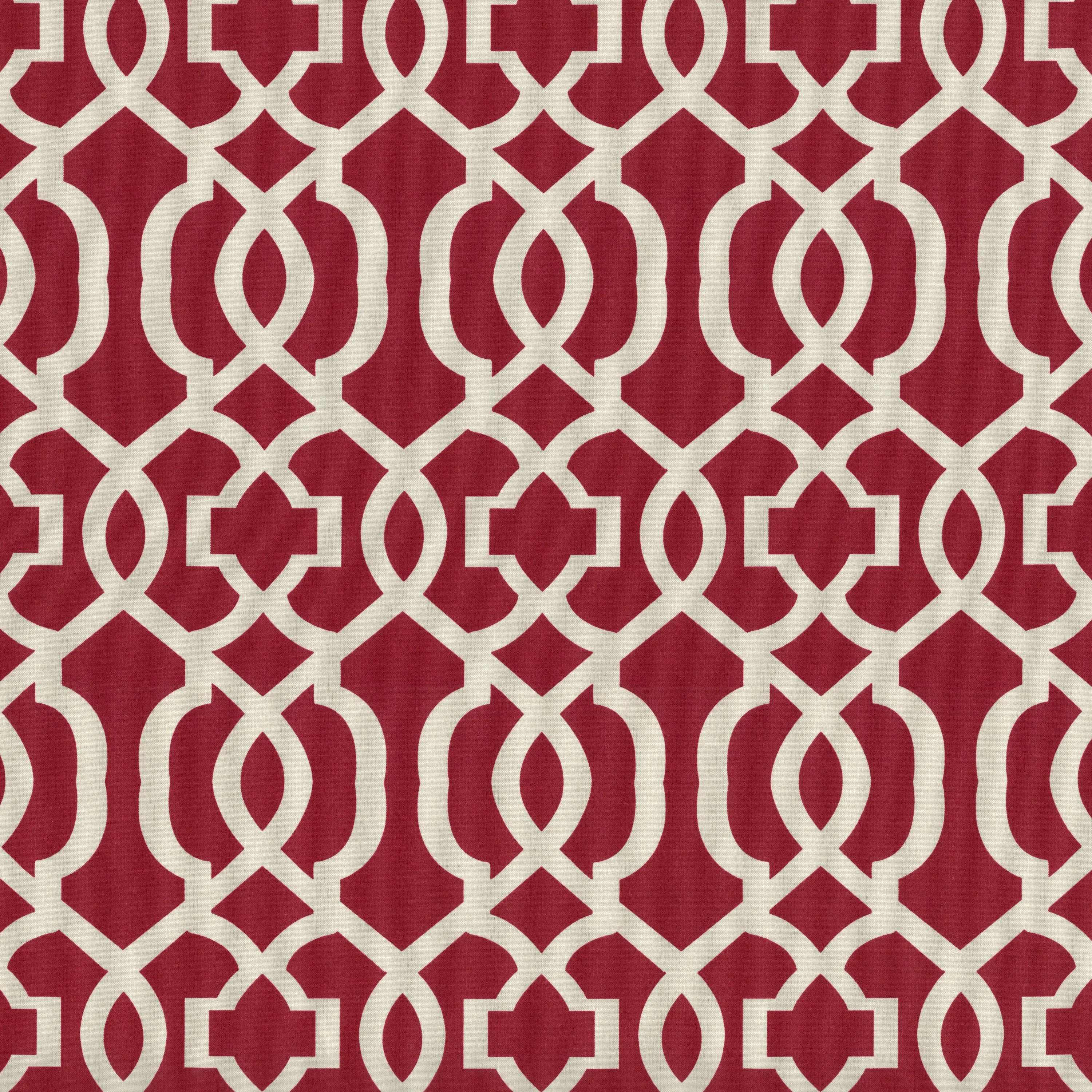 Outdoor/Indoor New Geo Red Rectangular Throw Pillow (Set of 2)