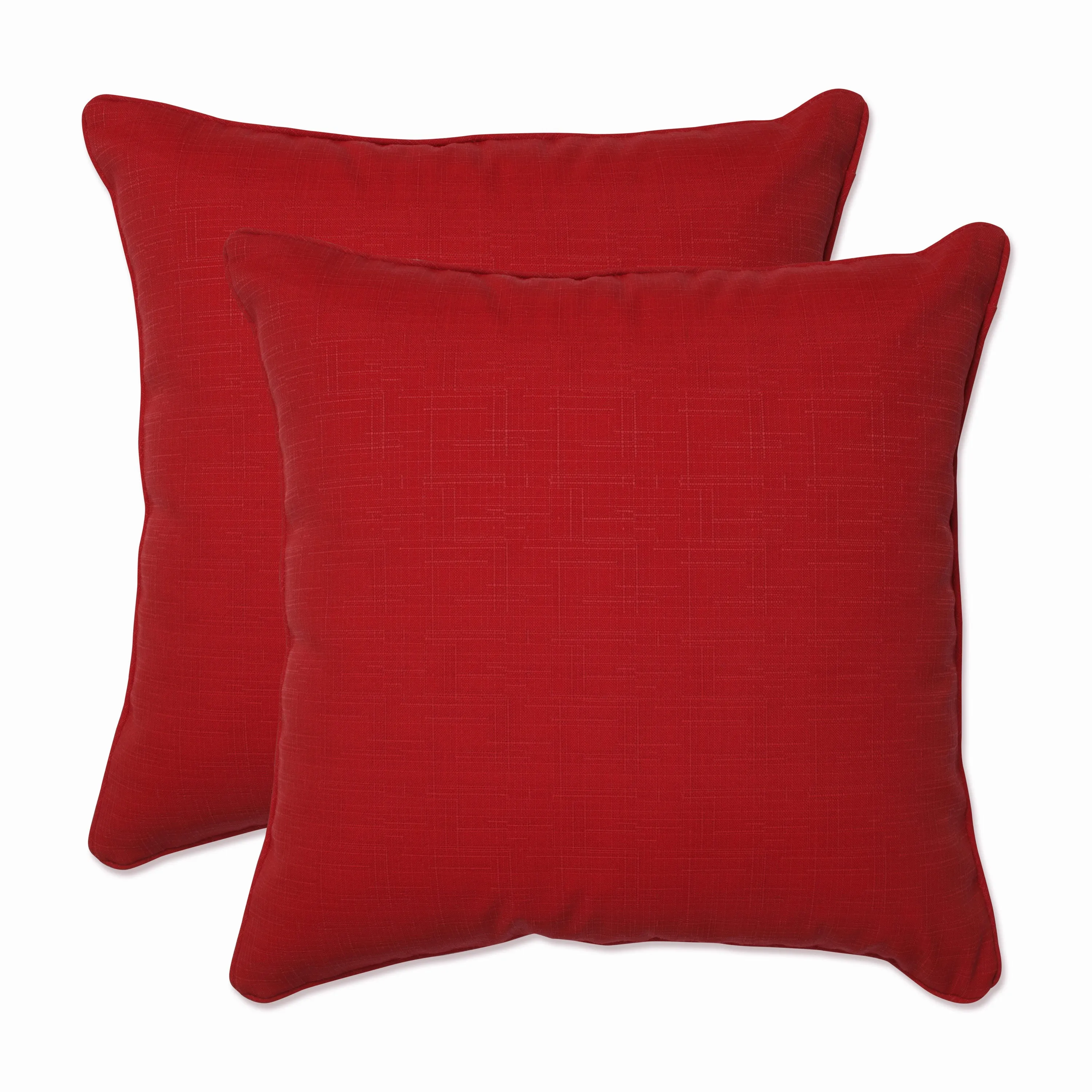Outdoor/Indoor Splash Flame 18.5-inch Throw Pillow (Set of 2)