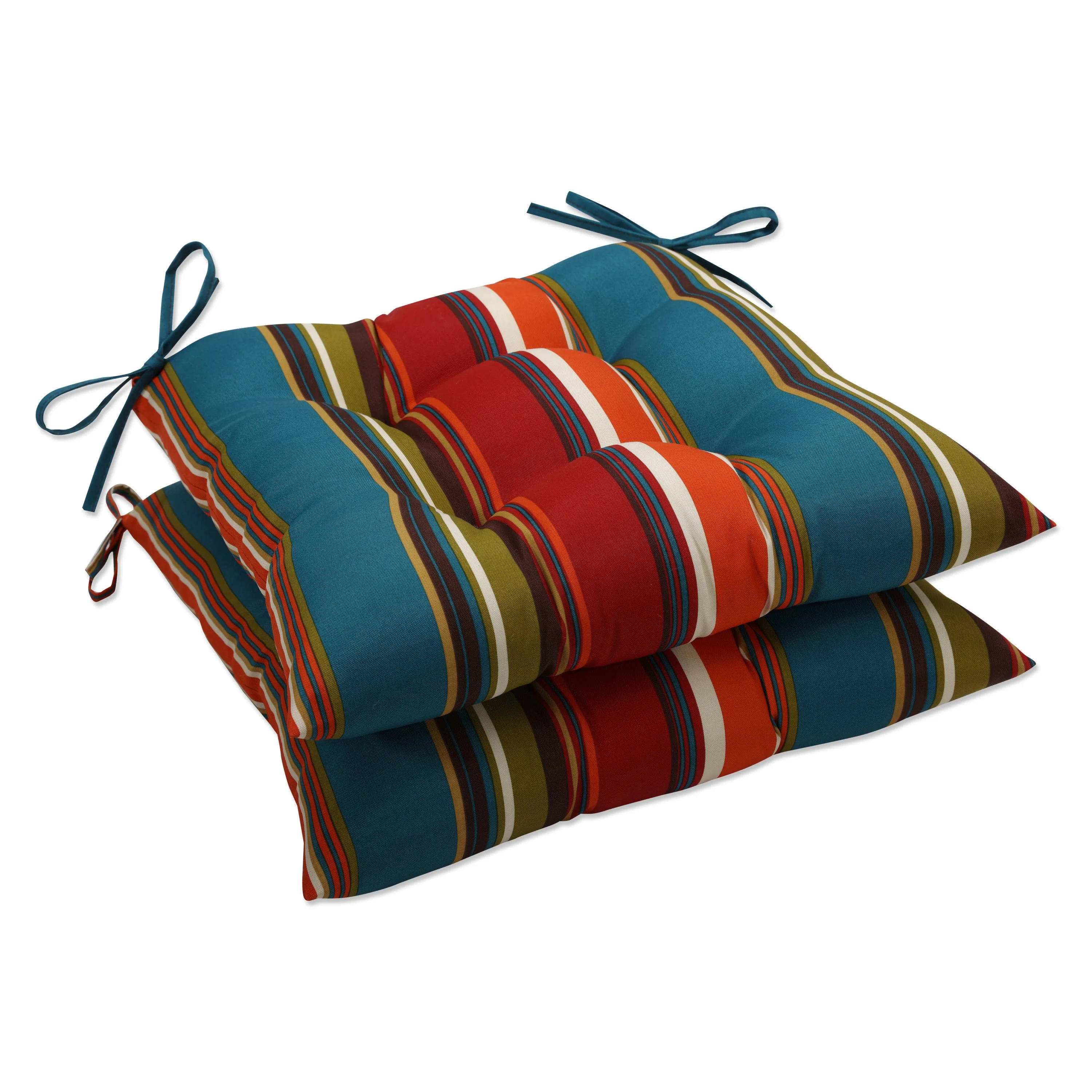 Outdoor/Indoor Westport Teal Tufted Seat Cushions