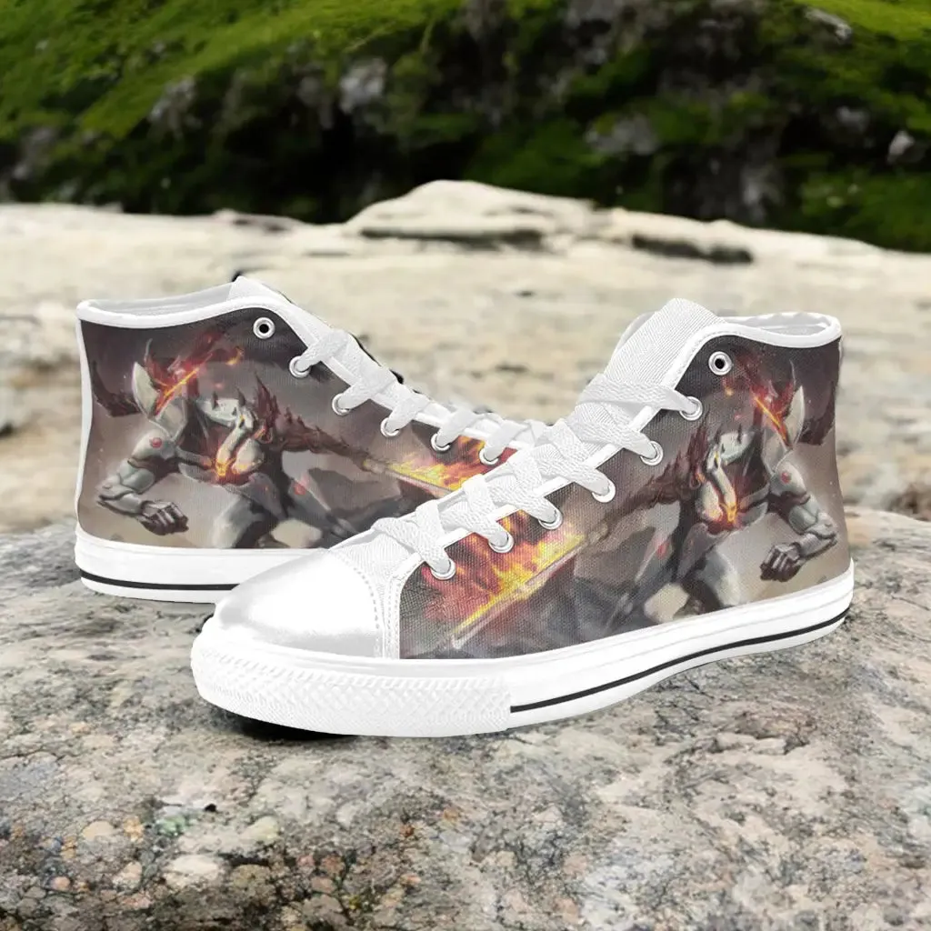 Overwatch Genji Shoes High Top Sneakers for Kids and Adults