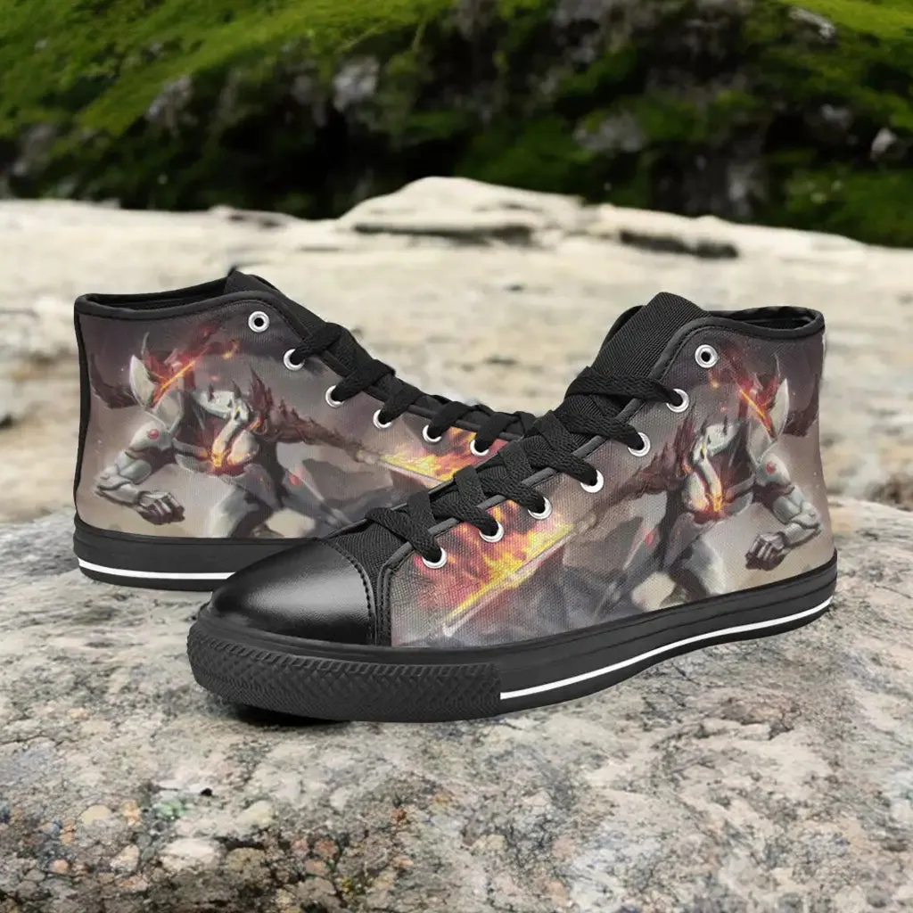 Overwatch Genji Shoes High Top Sneakers for Kids and Adults