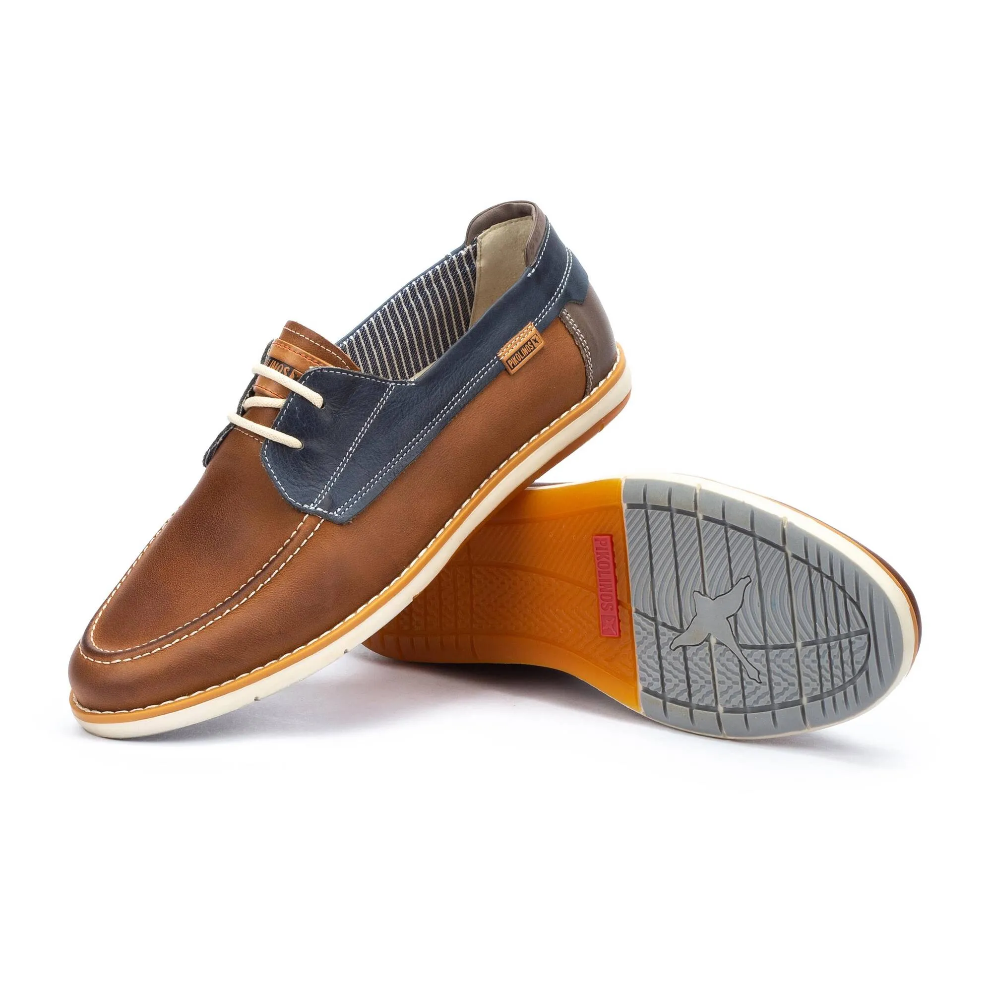 Pikolinos Men's Jucar M4E-1035BFC1 Leather Shoes Brandy Brown