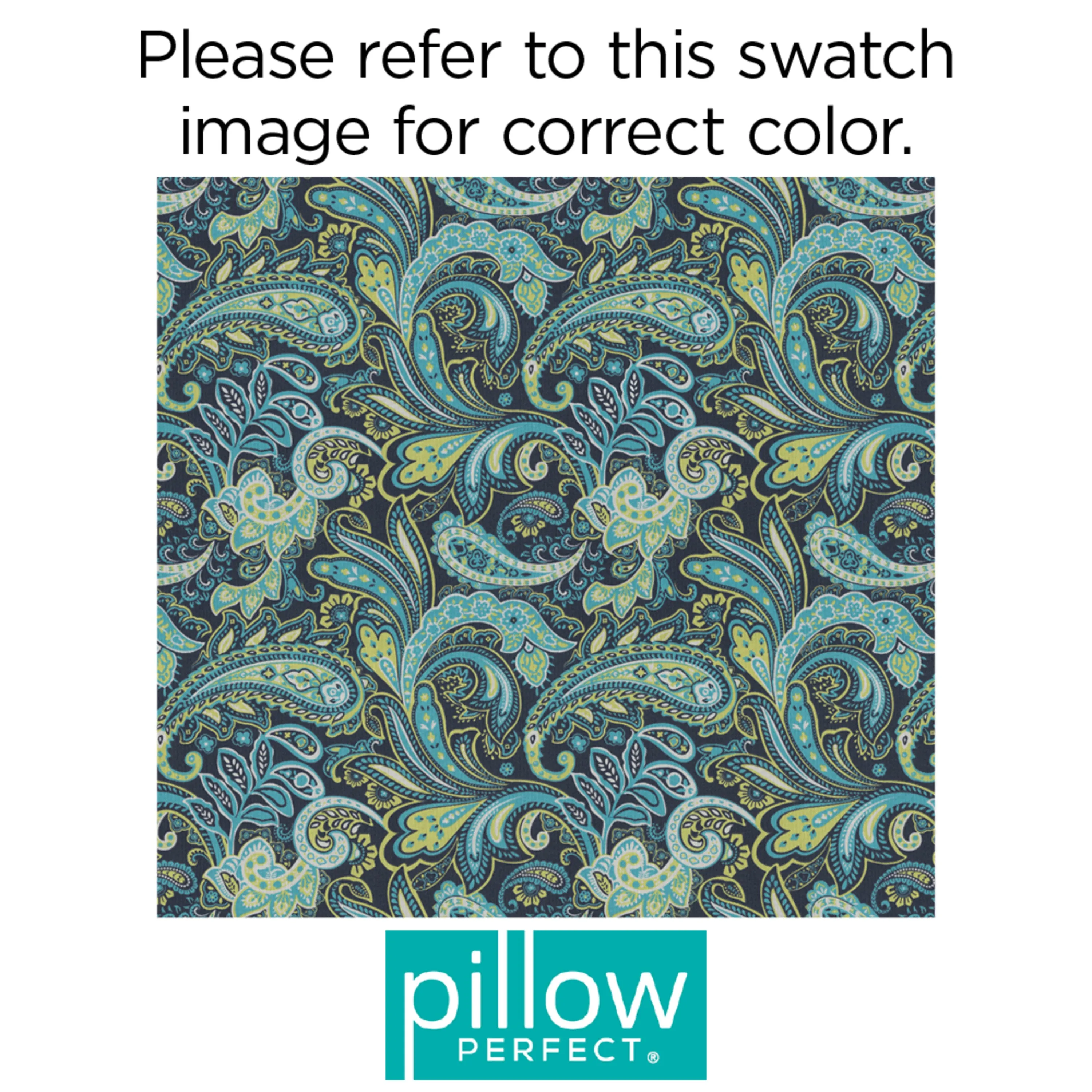 Pretty Paisley Navy Wicker Loveseat Cushion