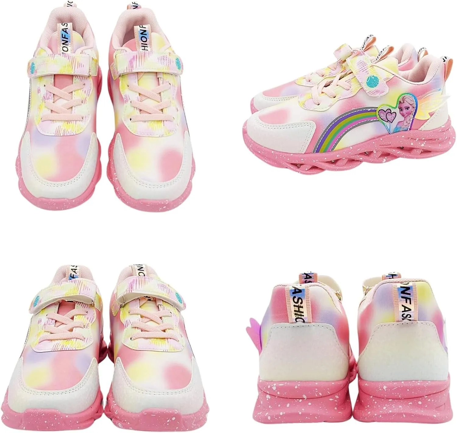 Princess Sneakers for Girls Light Up Shoes Zapatos para Niñas Baby Toddler Shoes Birthday Tenis para Niñas Xmas