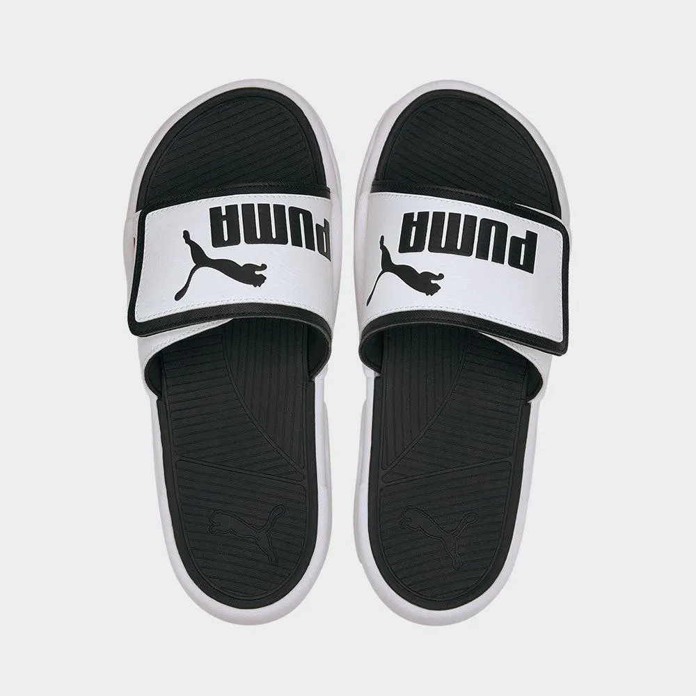 Puma Mens Royalcat Comfort Slide White/Black _ 182158 _ White