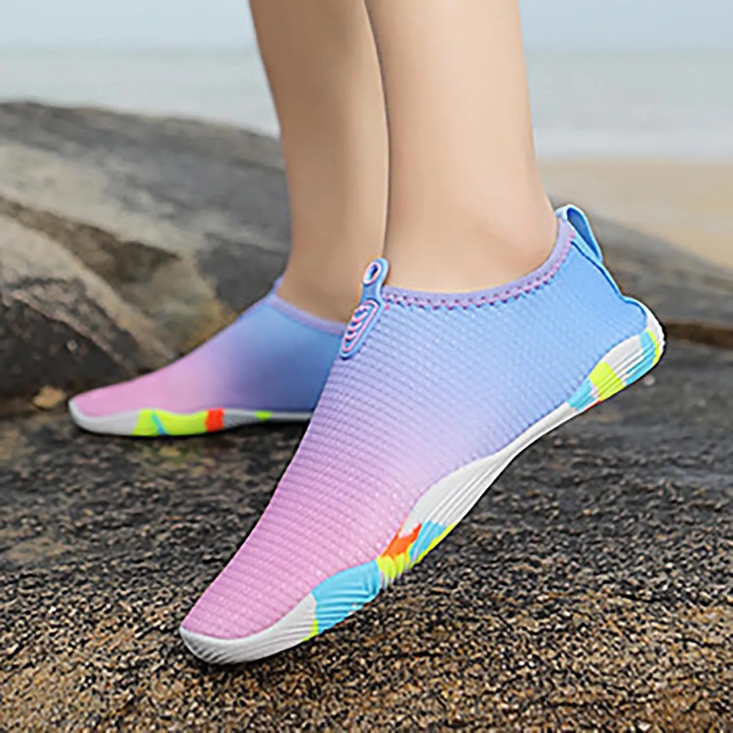Quick Dry Water Shoes Women Men Barefoot Aqua Beach Swim Pool Surf Yoga Hiking Breathable Non Slip Lightweight Wide Toe Outdoor Sports