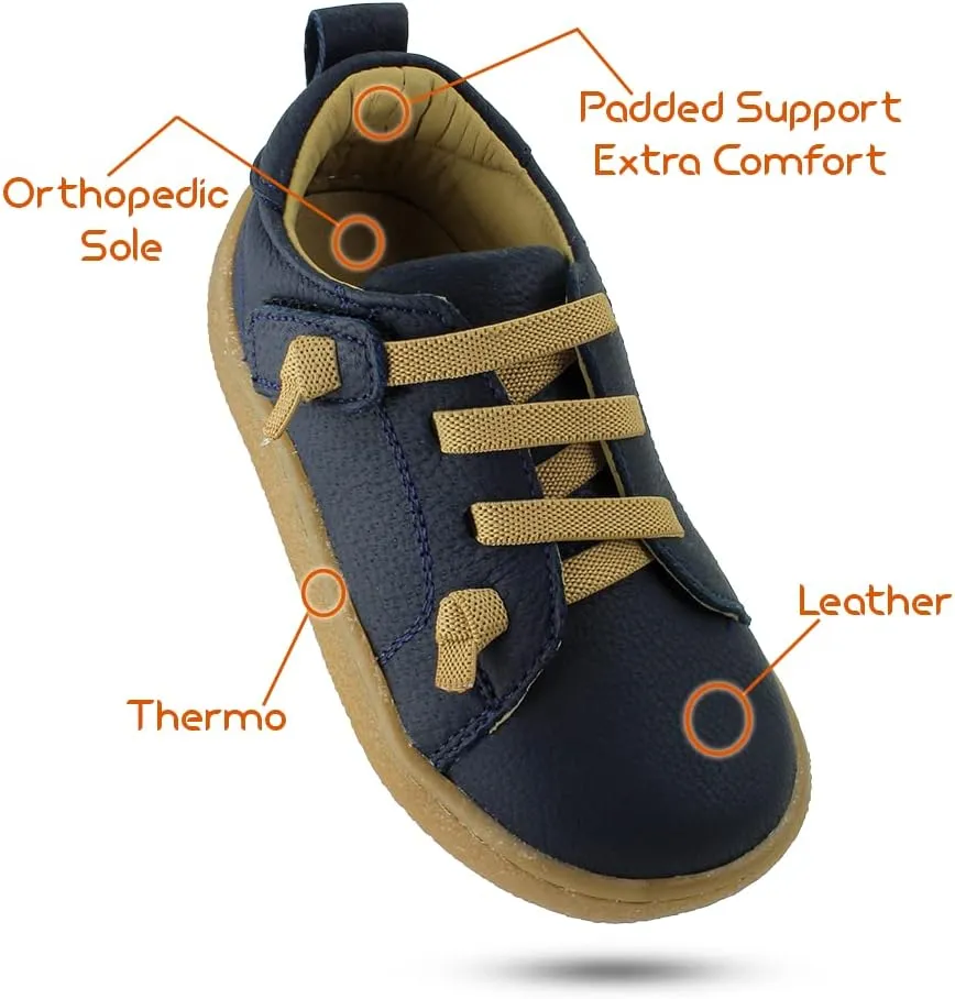 RapRap Boys Toddlers and Little Kids Loafers0 Leather Kids Shoes for Boys - Toddler for Boys Dress Shoes Padded Support Extra Comfort and Thermo Sole
