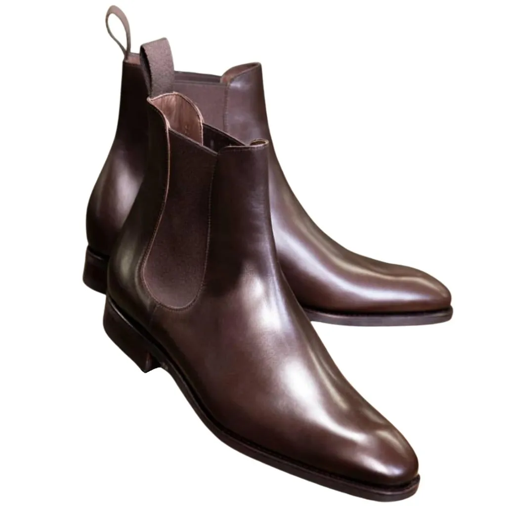 Regular Fit Leather Boots Shoes For Men