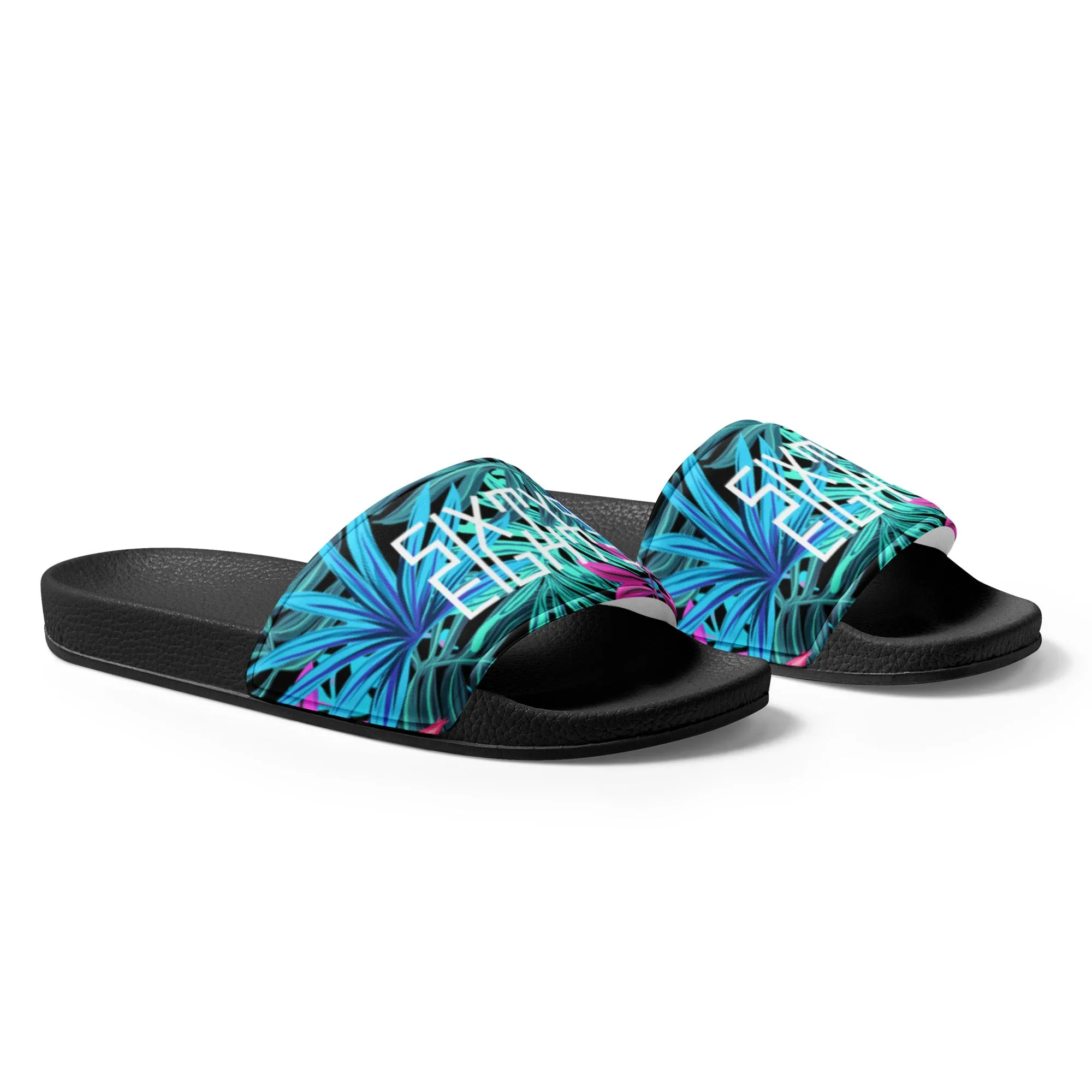 Sixty Eight 93 Logo White Tropical 1.0 Women's slides