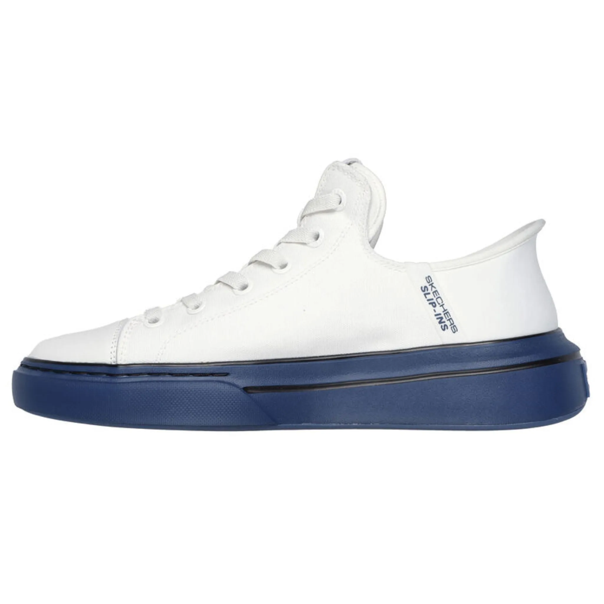 Skechers Men's 251032 Snoop One-OG Tela White Navy Slip-ins Casual Shoes