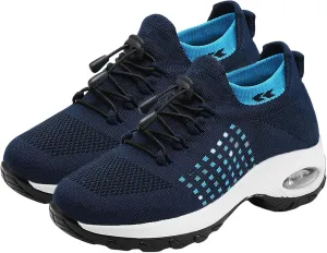 Slip On Orthopedic Sneakers for Women Comfort Wear Nurse Shoes Comfortable Casual Ladies Air Cushion Athletic Shoes Summer Casual Walking Shoe Running Jogging Sneakers