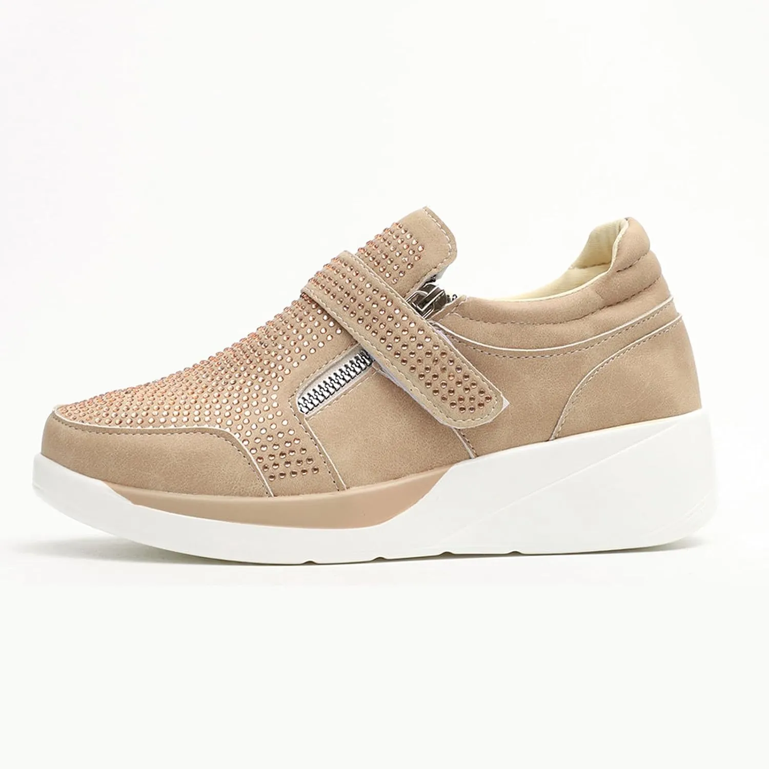 Sneaker Loafers Women Fashion Platform Comfortable Walking Shoes Lightweight Thick Rocking Bottom Shoe Footwear