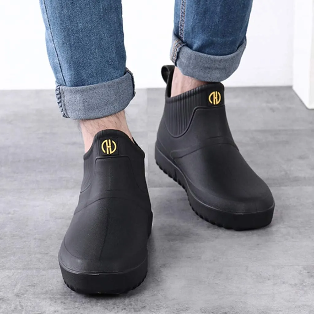 Sneakers Business Breathable Boots Shoes On Ankle Fashion Short Rain Casual Water Slip Men Outdoor Men's Casual Shoes