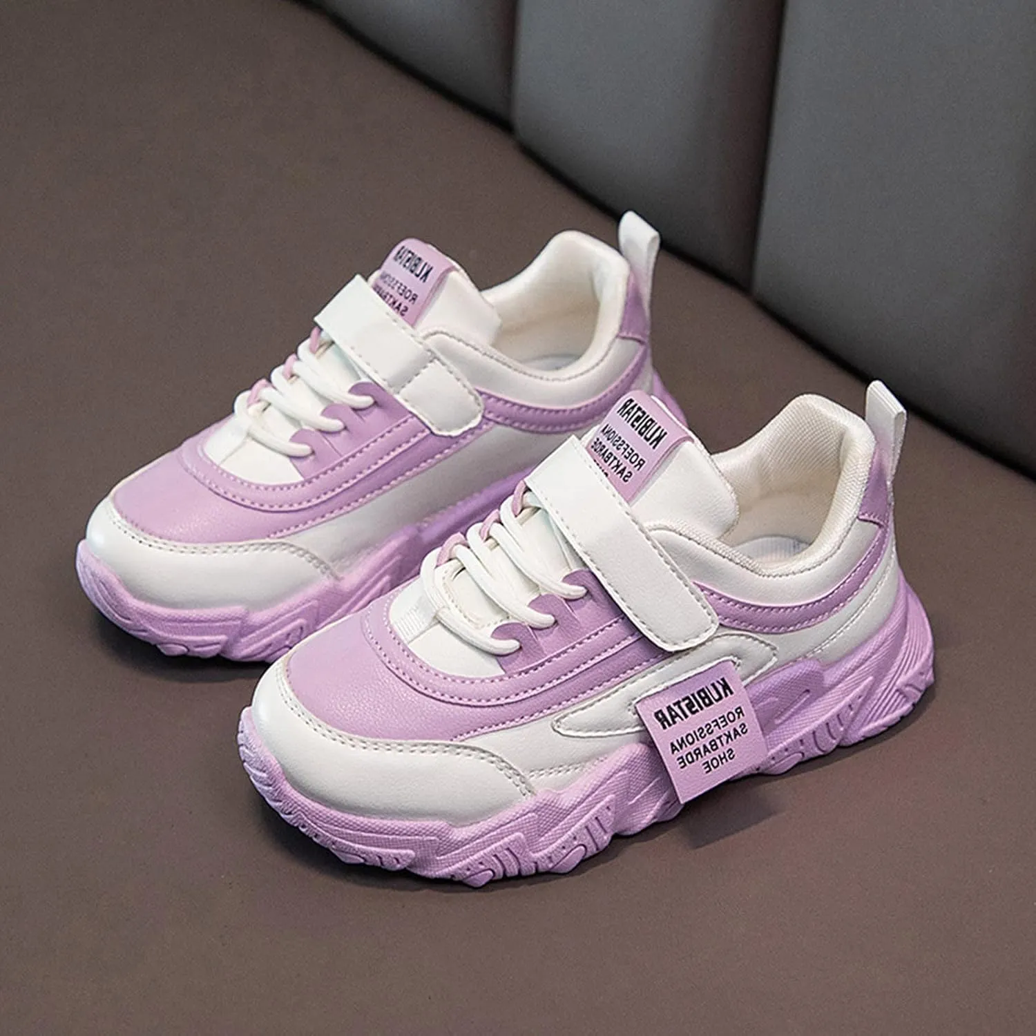 Sneakers for Boys Girls Fashion Lace Up Running Shoes Tennis Shoes Basketball Breathable Athletic Outdoor Shoes